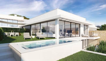 resa estates 11 villas Santa eulalia ibiza private pools render house and pool .jpg